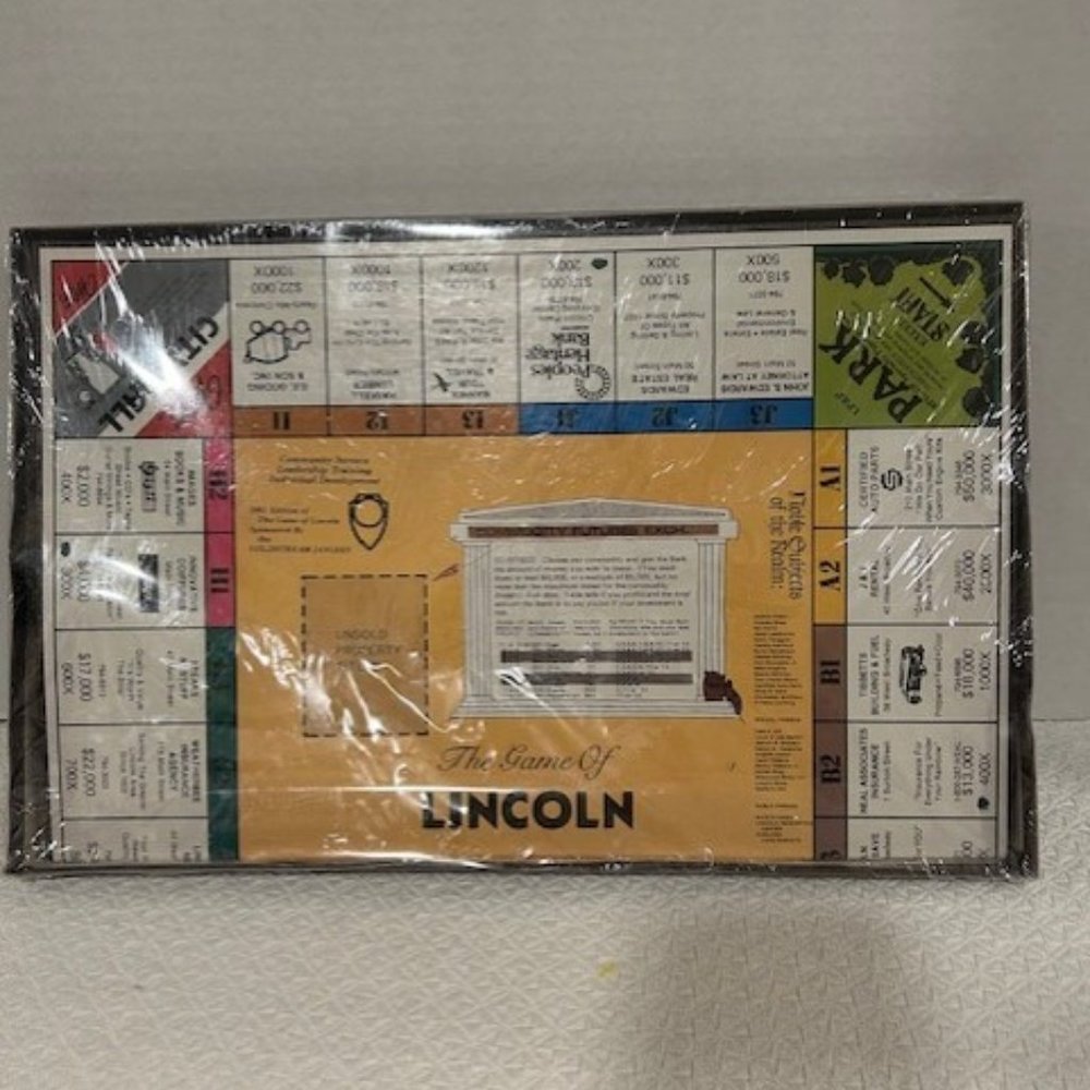 LINCOLN BOARD GAME NEW IN PLASTIC